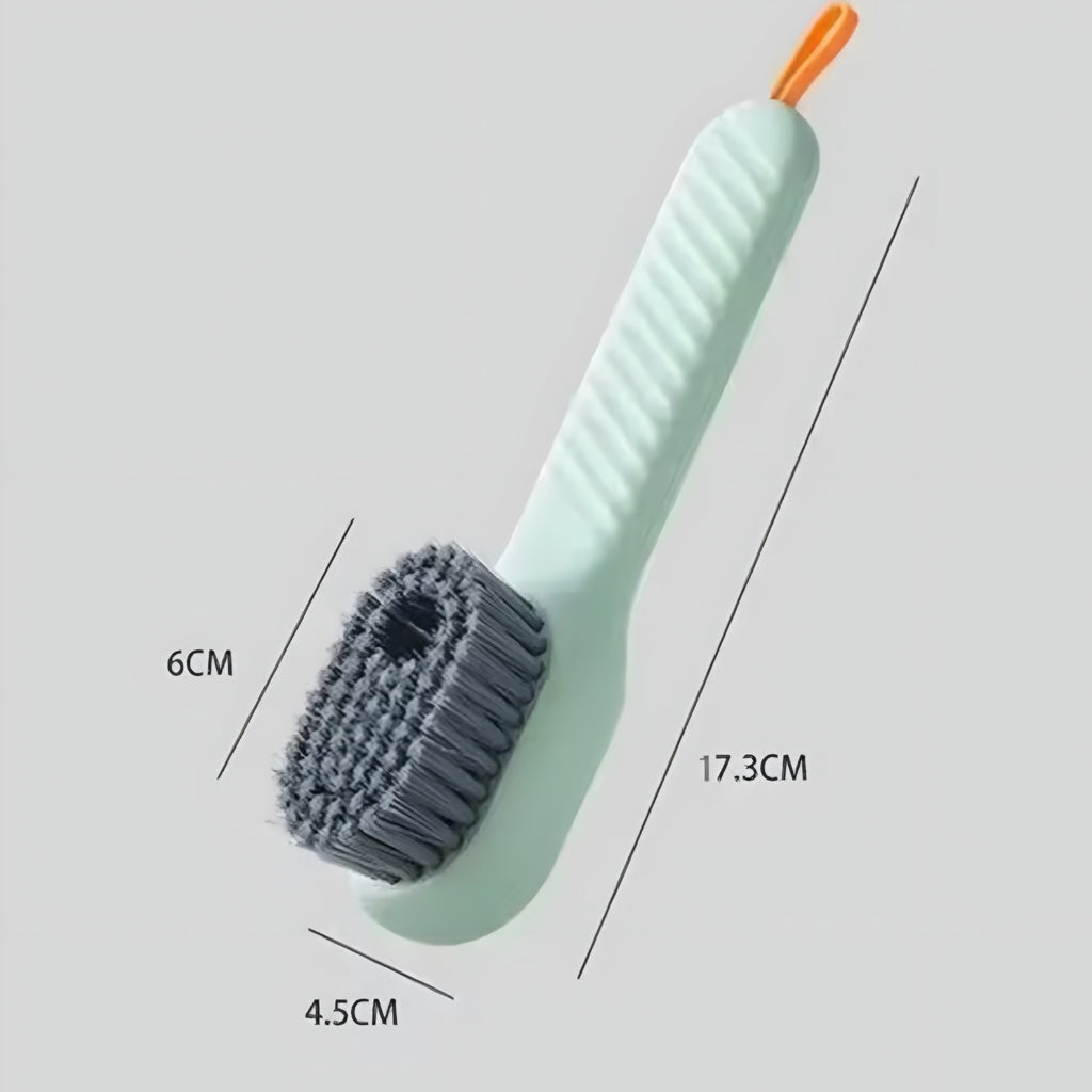 Cepillo Multifuncional para Limpieza de Zapatos con Dispensador de Jabón