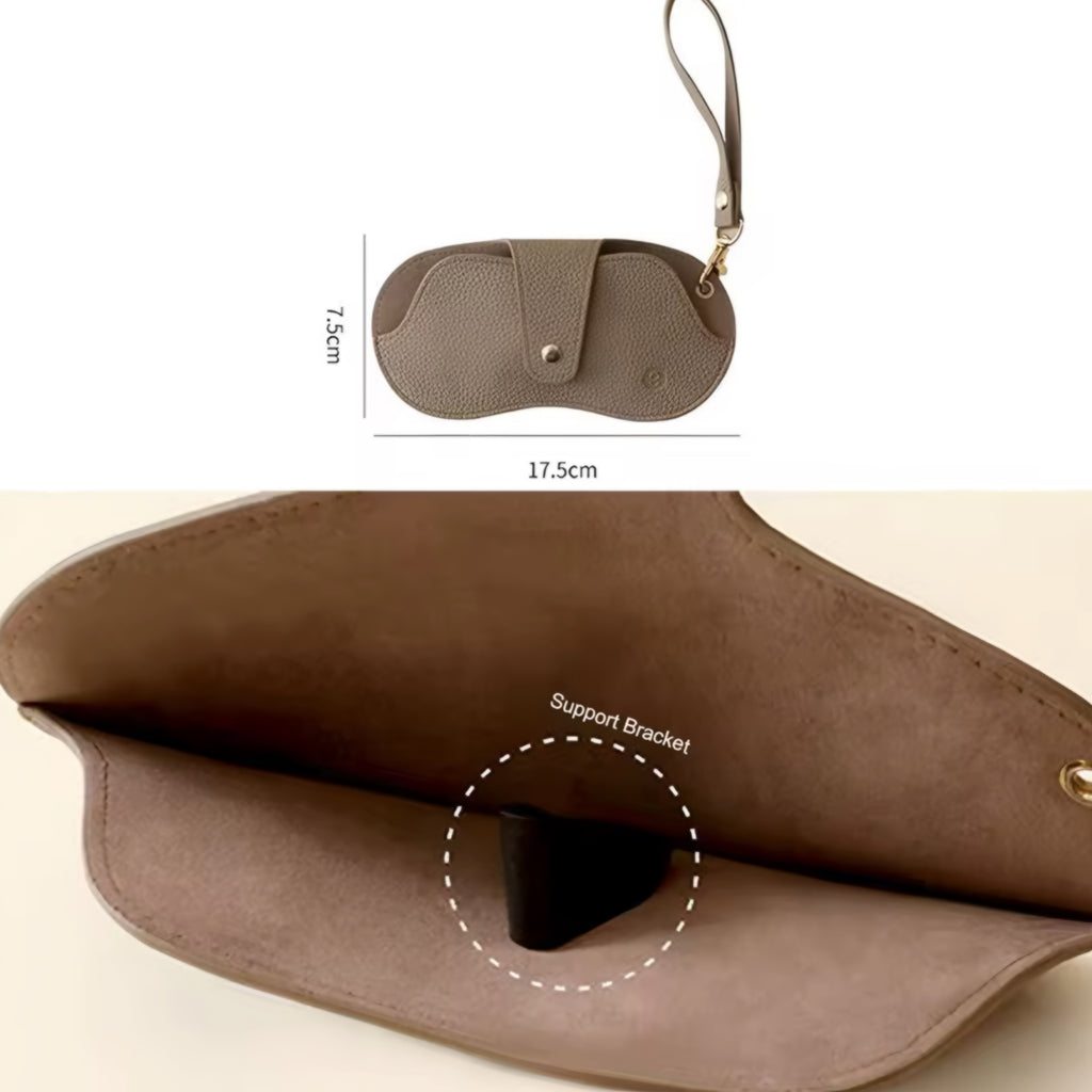 Funda para Gafas de Piel PU con Textura Lichi