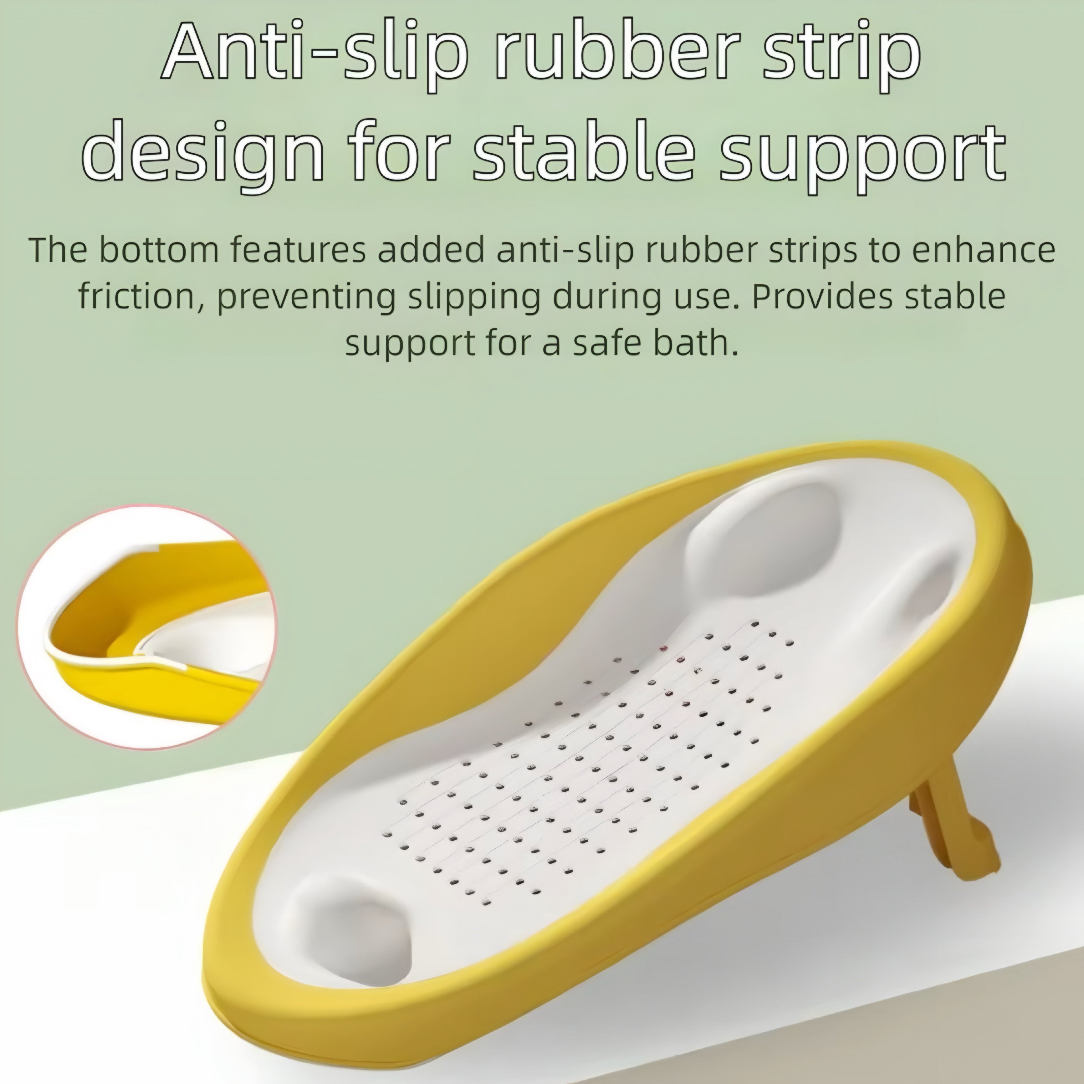 Asiento de Baño Plegable para Bebé con Respaldo Ergonómico