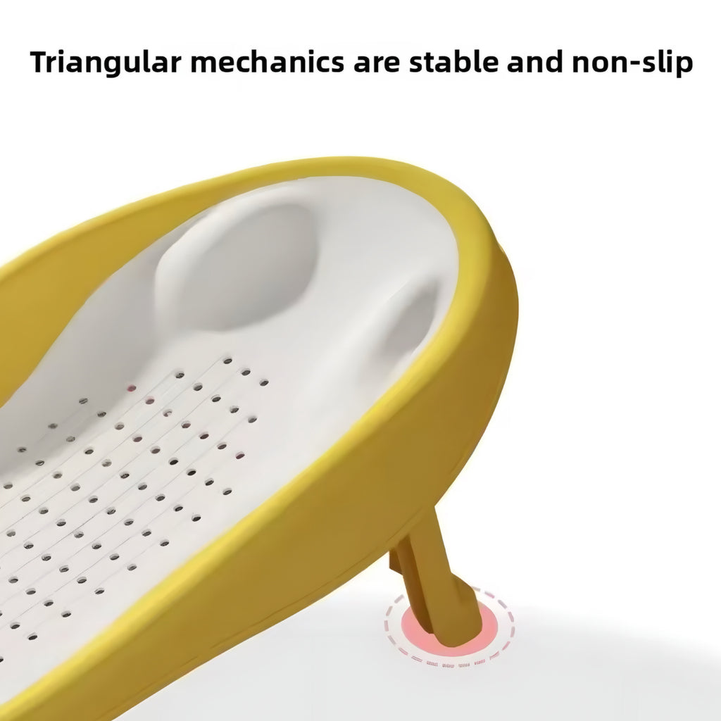 Asiento de Baño Plegable para Bebé con Respaldo Ergonómico
