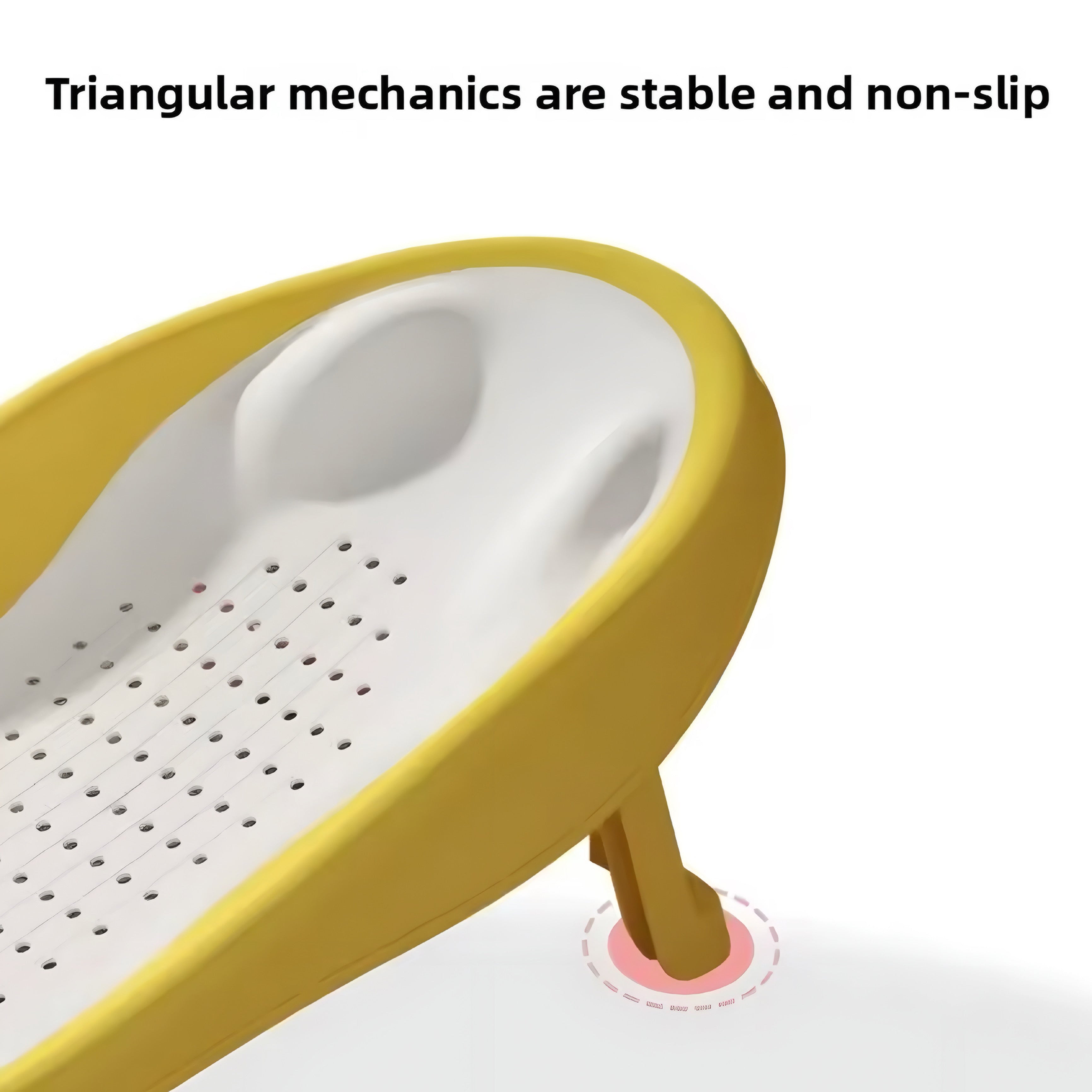 Asiento de Baño Plegable para Bebé con Respaldo Ergonómico