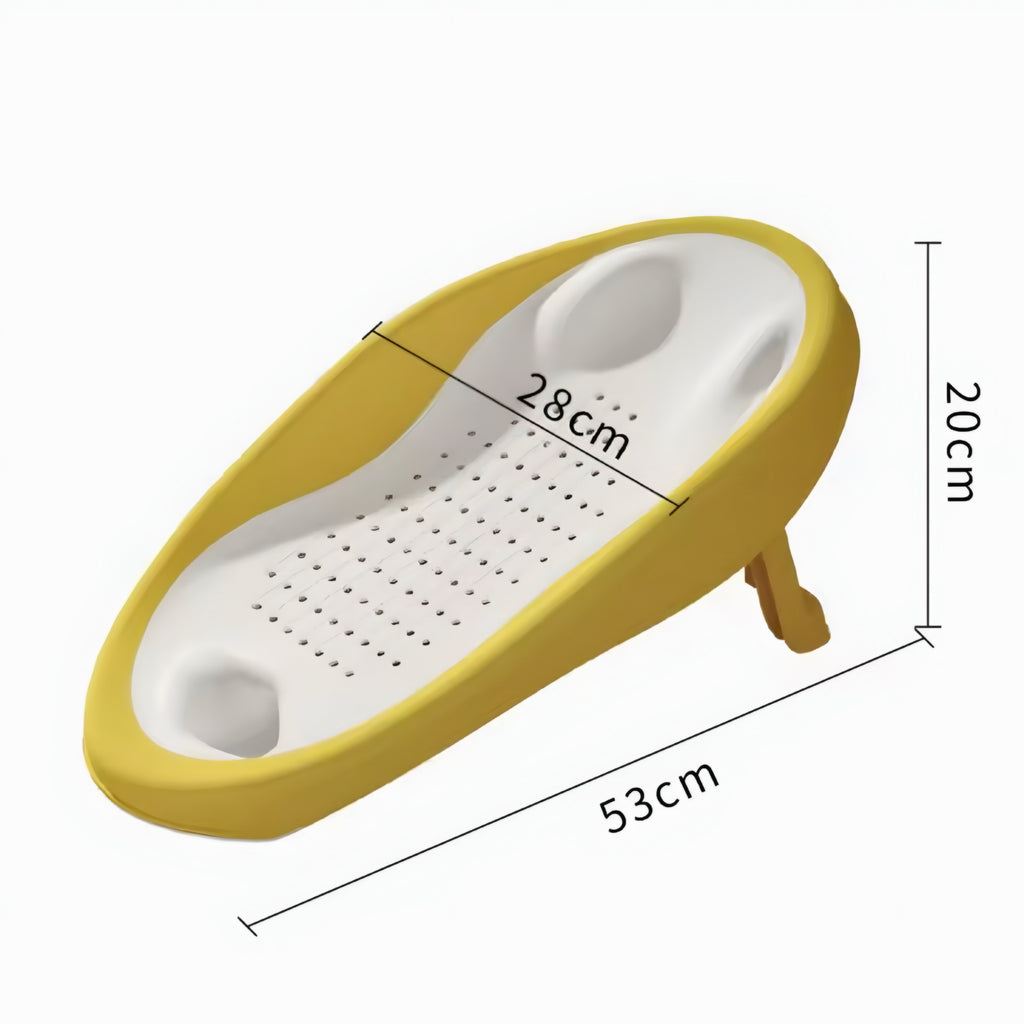 Asiento de Baño Plegable para Bebé con Respaldo Ergonómico