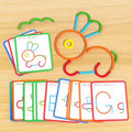 Puzzle Montessori de Madera con Palos y Anillos