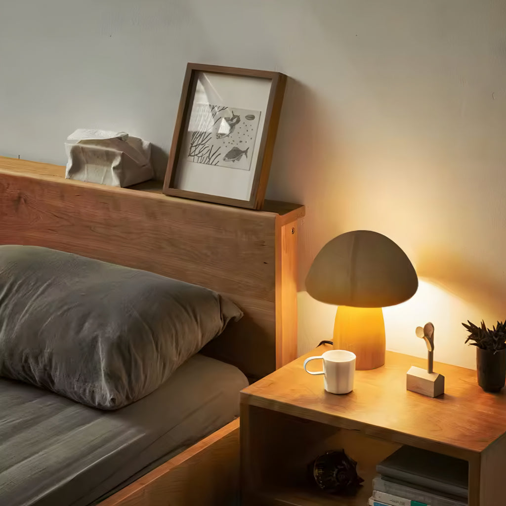 Lámpara de Noche LED en Madera “Seta”