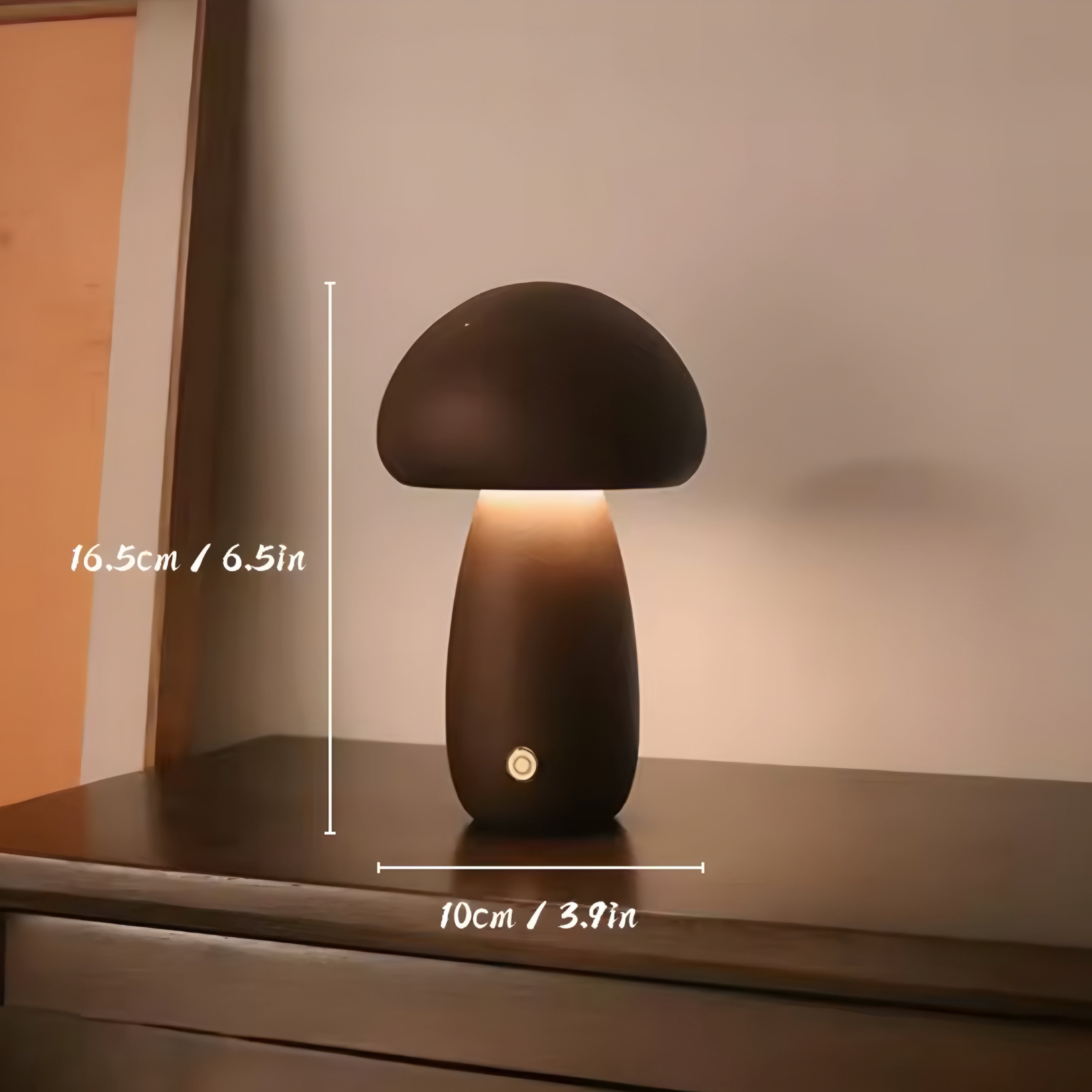 Lámpara de Noche LED en Madera “Seta”