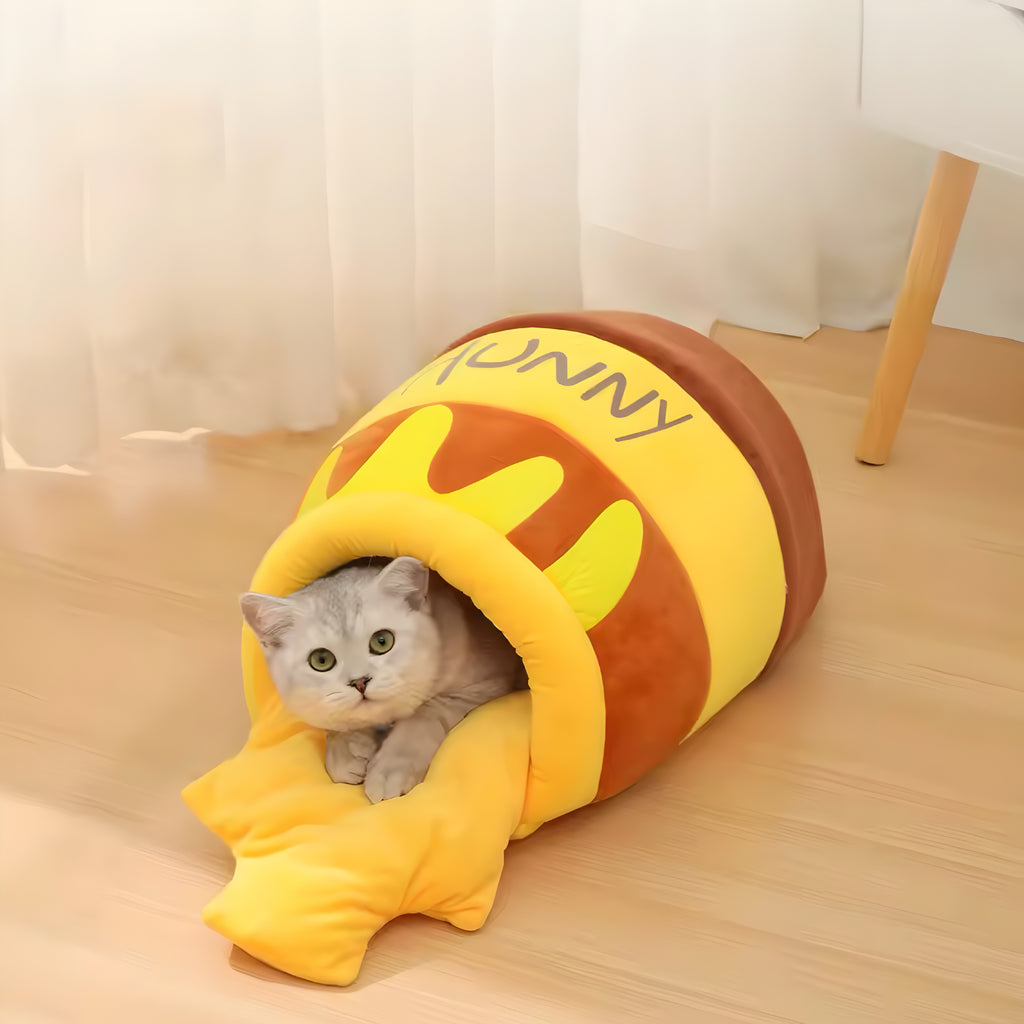 Cama para Gatos “Tarro de Miel”