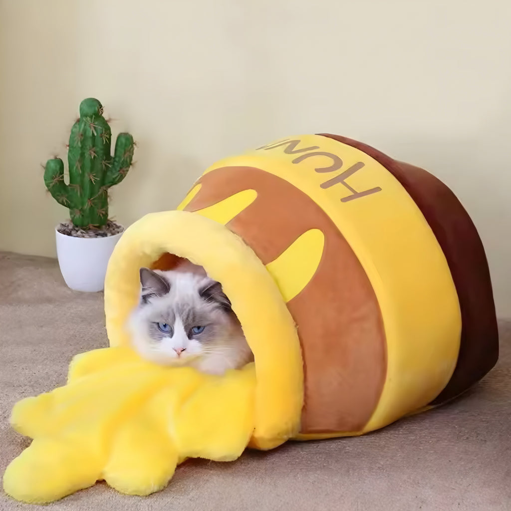 Cama para Gatos “Tarro de Miel”