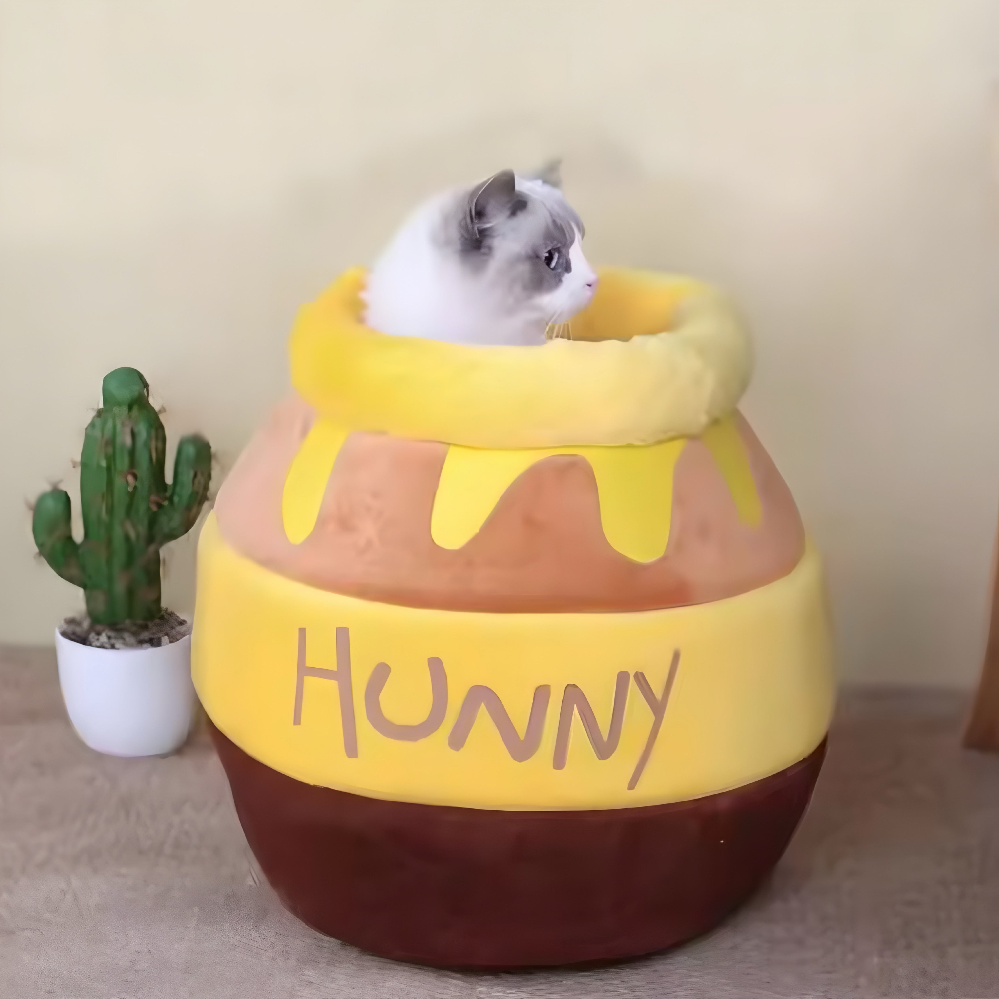 Cama para Gatos “Tarro de Miel”