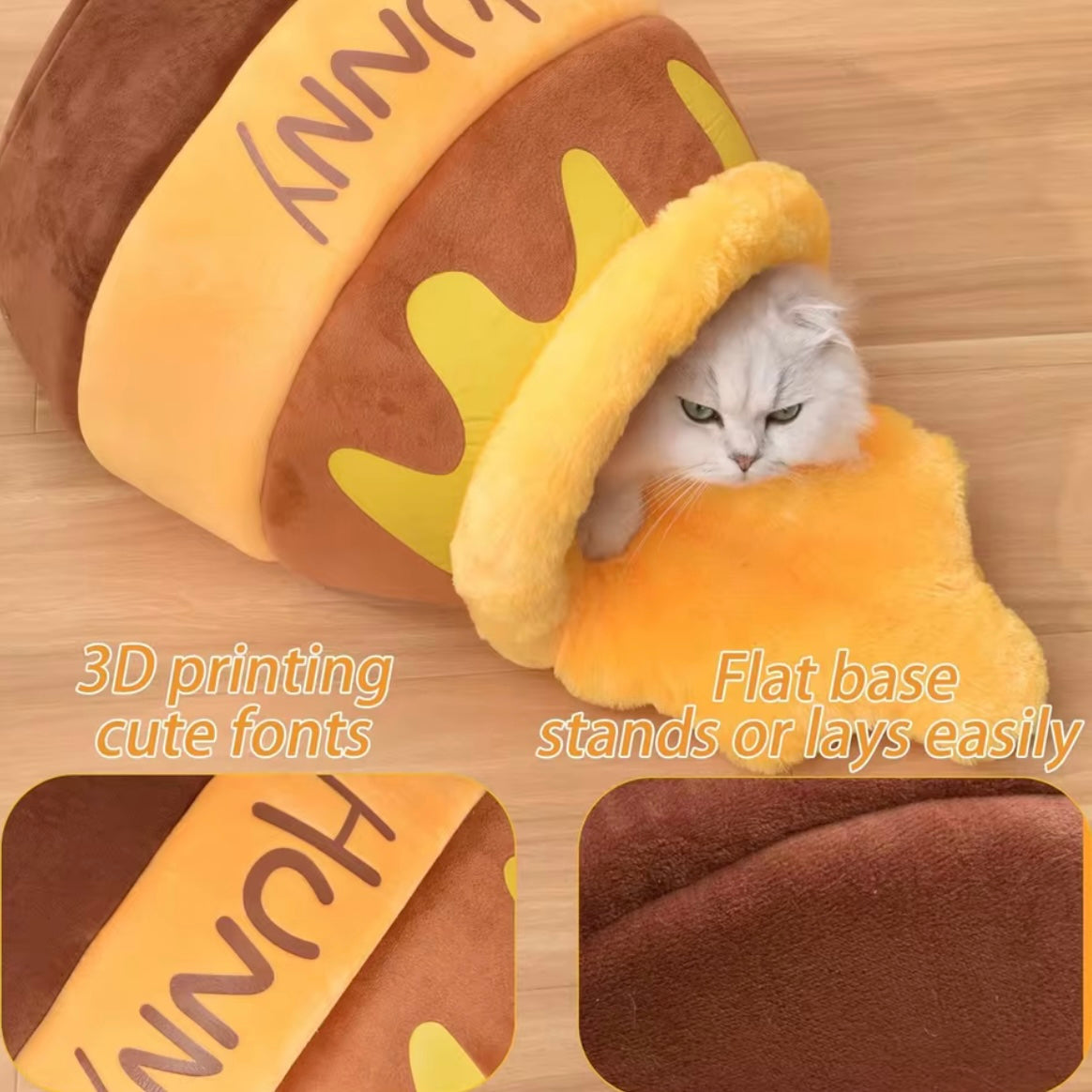 Cama para Gatos “Tarro de Miel”