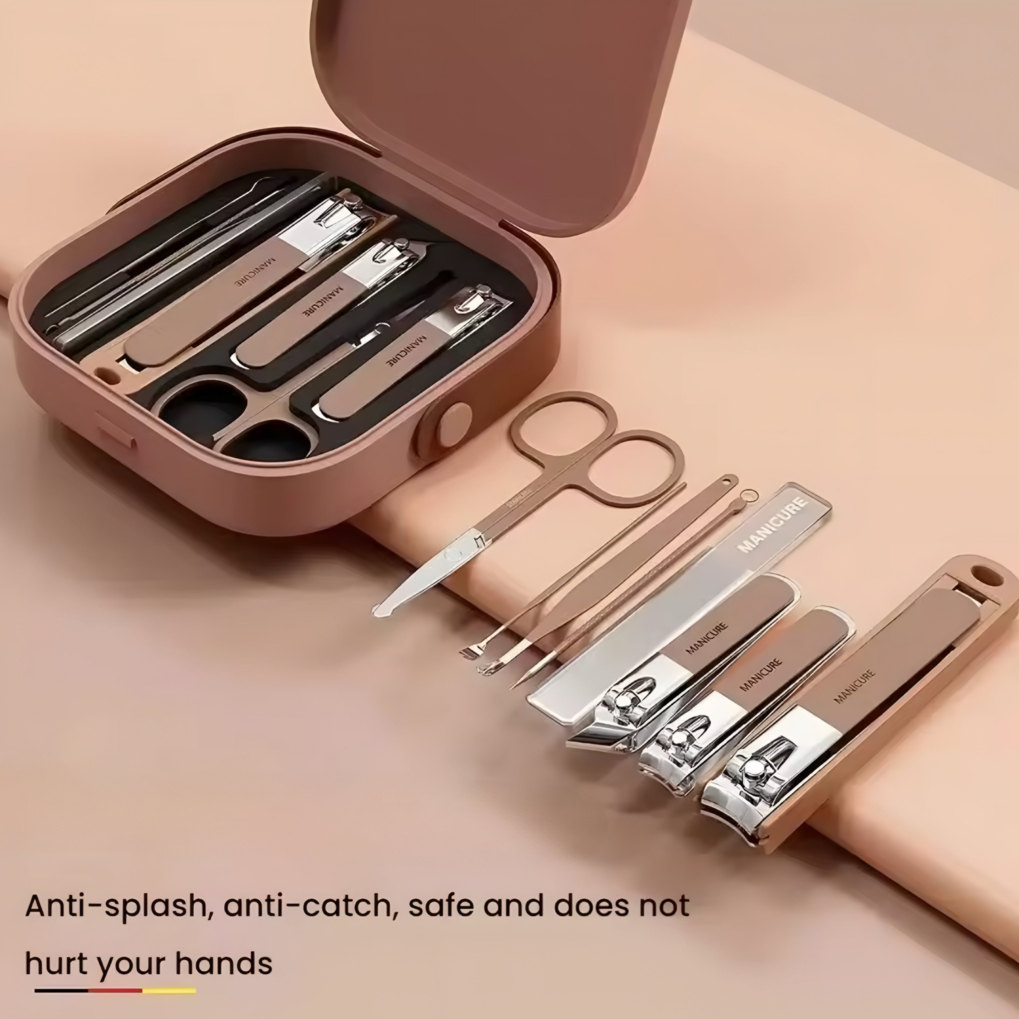 Set de Manicura Profesional de Acero Inoxidable